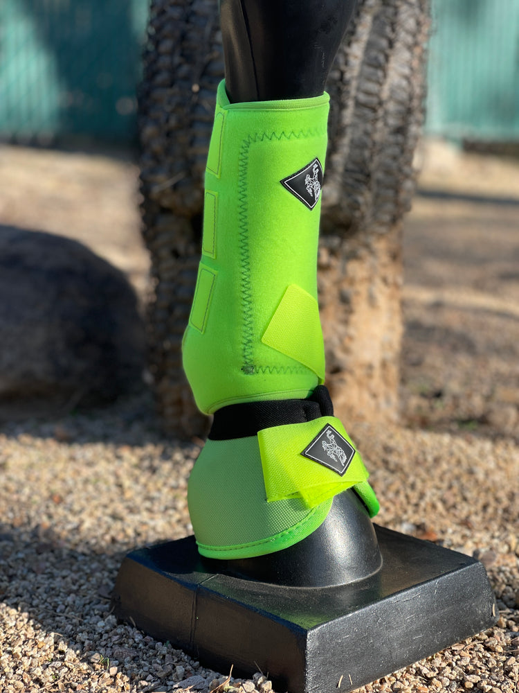Splint Boots - Lime Green